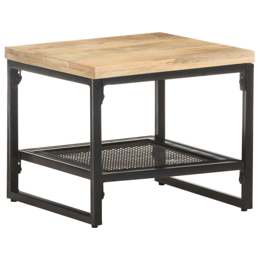 Side table 40x40x35 cm solid mango wood
