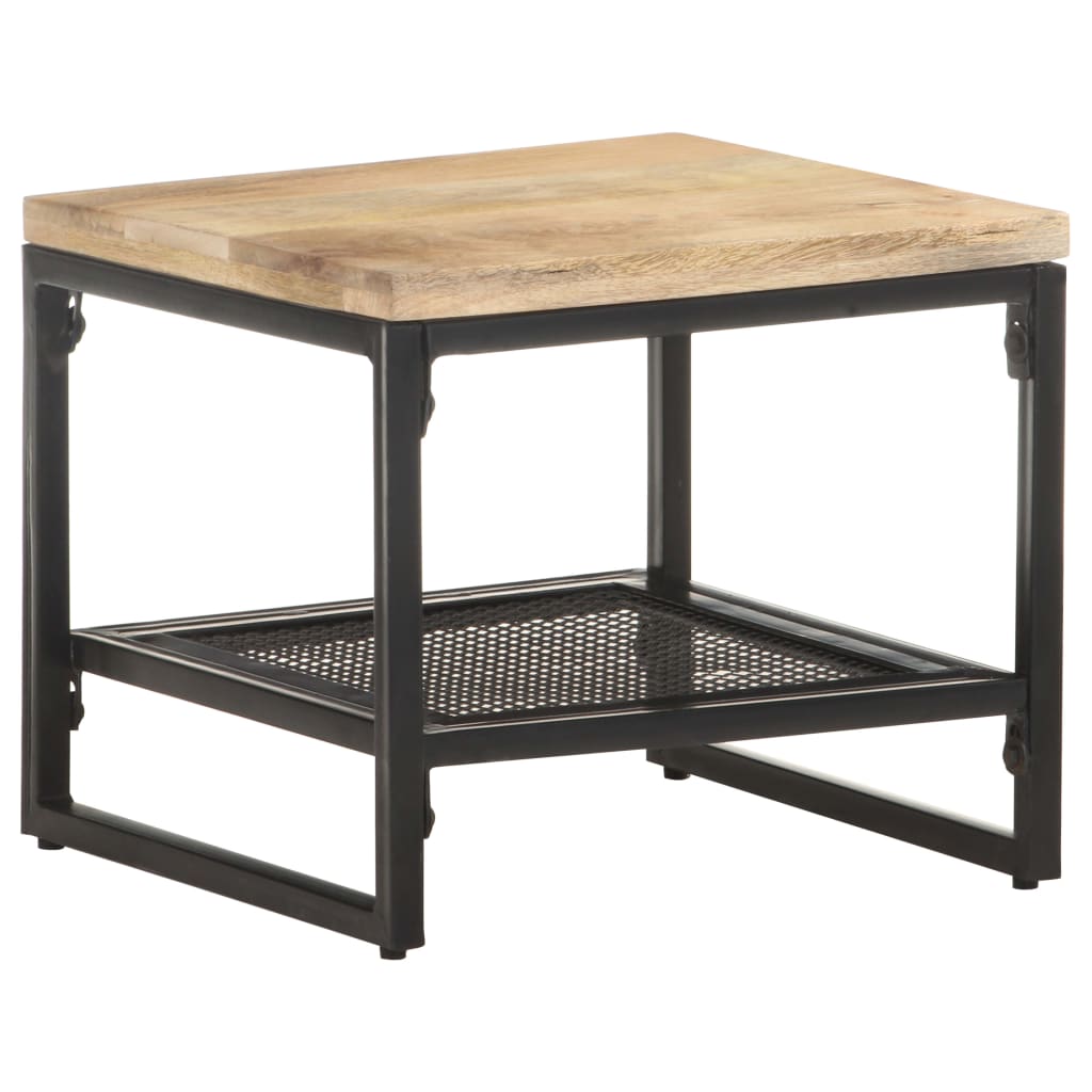 Side table 40x40x35 cm solid mango wood