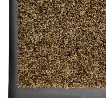 Dörrmatta tvättbar brun 90x120 cm