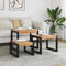 Set of 3 solid wood tables