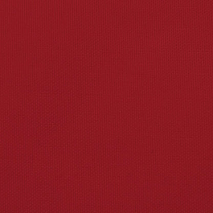 Solsegel oxfordtyg rektangulärt 3,5x5 m röd