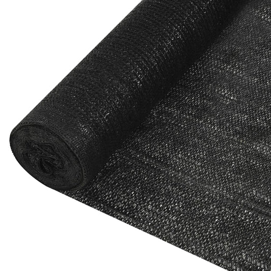 Insynsskyddsnät svart 3,6x50 m HDPE 150 g/m²