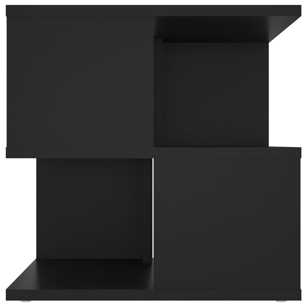 Sidobord svart 40x40x40 cm konstruerat trä