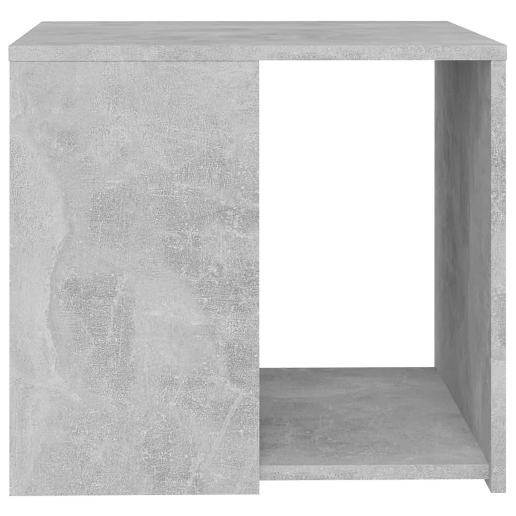 Sidobord betonggrå 50x50x45 cm konstruerat trä