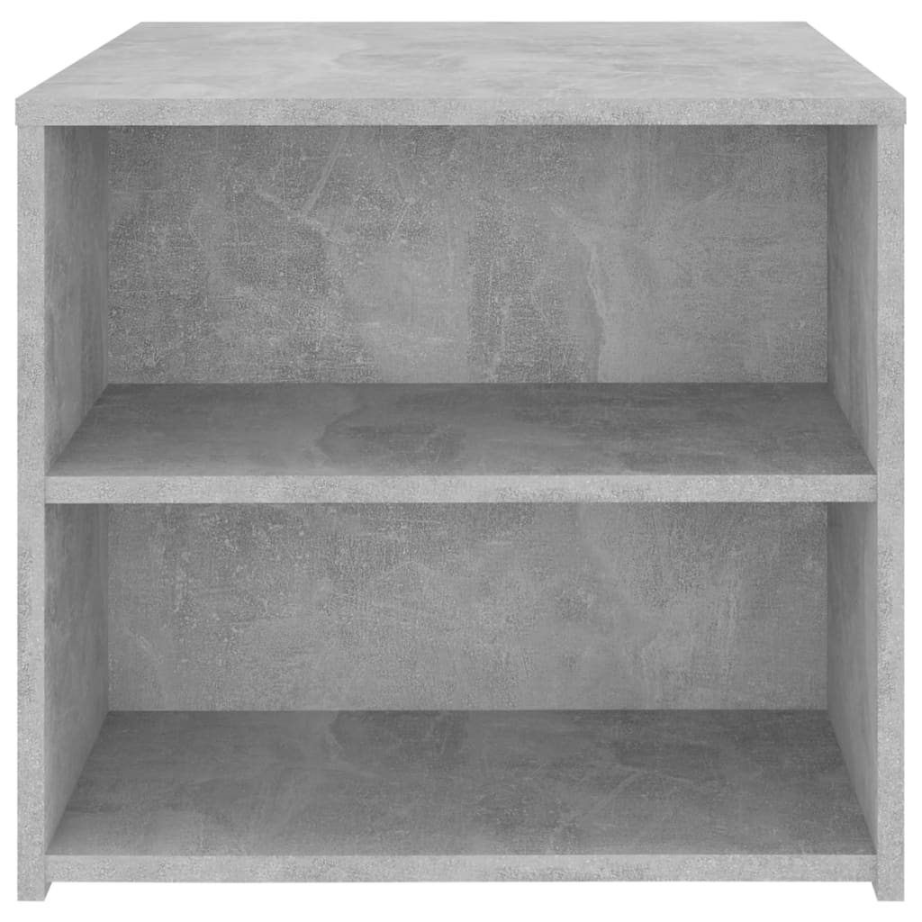 Sidobord betonggrå 50x50x45 cm konstruerat trä