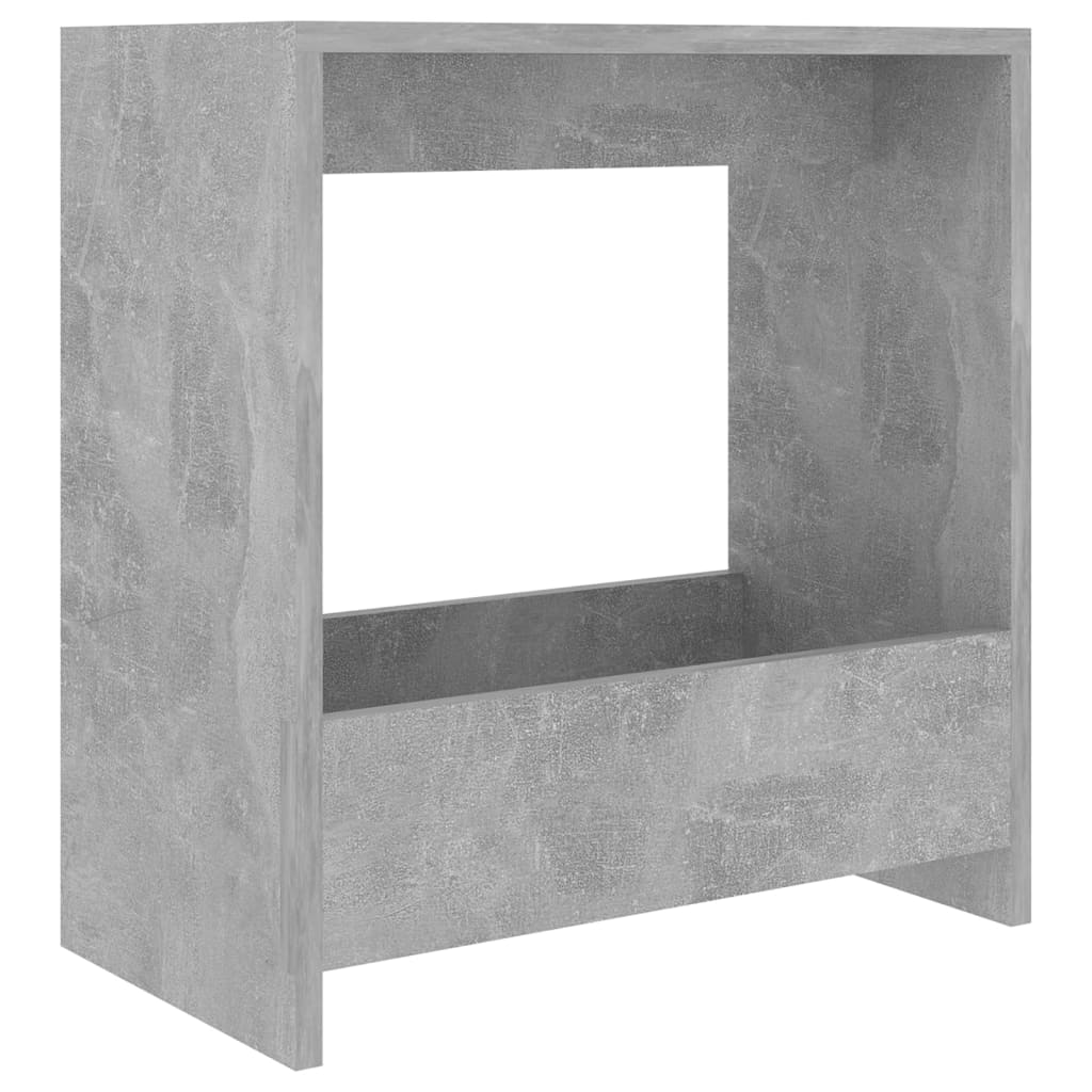 Sidobord betonggrå 50x26x50 cm konstruerat trä