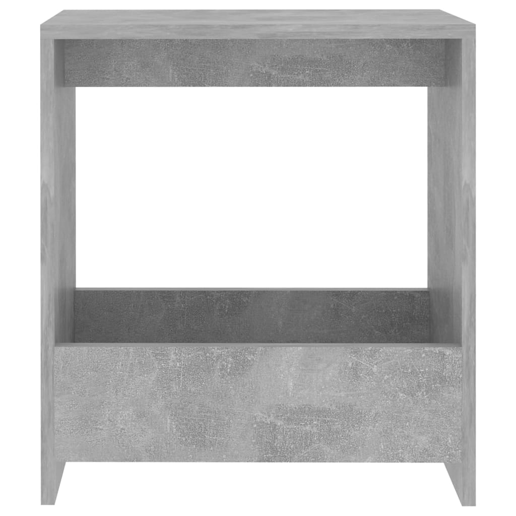 Sidobord betonggrå 50x26x50 cm konstruerat trä