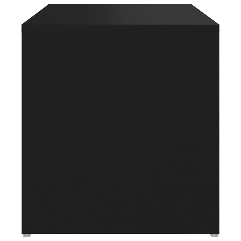 Sidobord svart 59x36x38 cm konstruerat trä