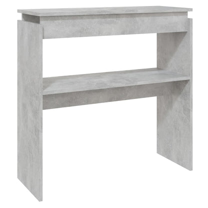 Sidobord betonggrå 80x30x80 cm konstruerat trä