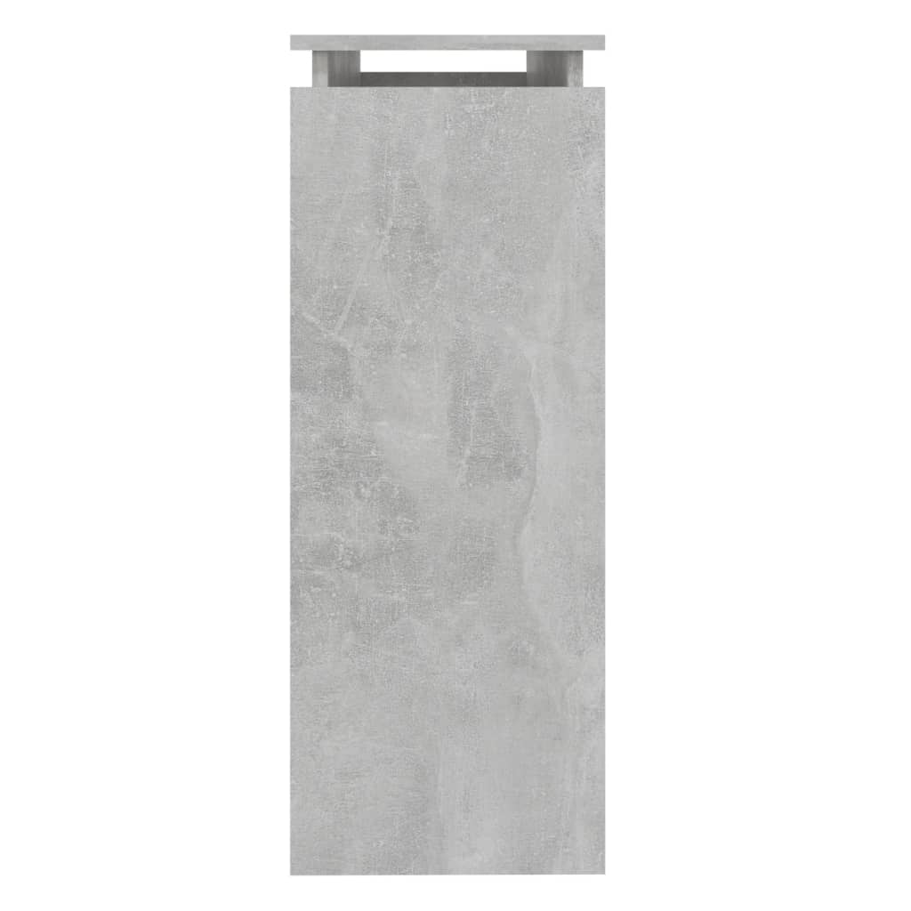 Konsolbord betonggrå 102x30x80 cm konstruerat trä