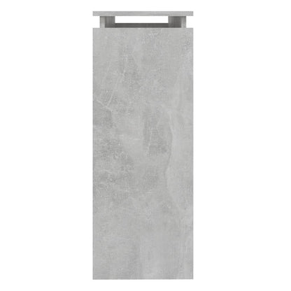 Konsolbord betonggrå 102x30x80 cm konstruerat trä