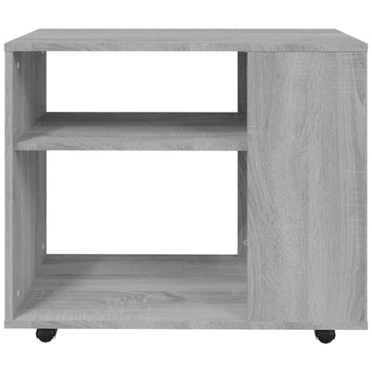 Sidobord grå sonoma 70x35x55 cm konstruerat trä