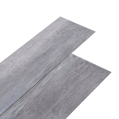 Självhäftande PVC-golvbrädor 2,51 m² 2 mm mattgrå trä