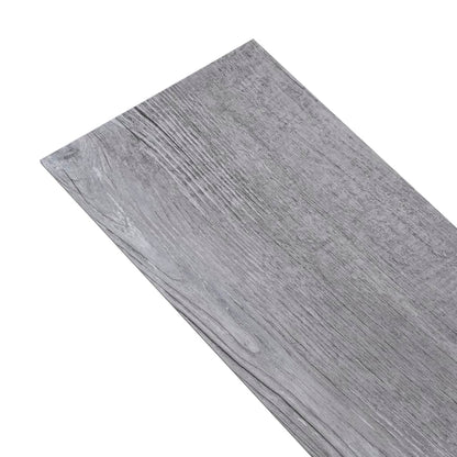 Självhäftande PVC-golvbrädor 2,51 m² 2 mm mattgrå trä