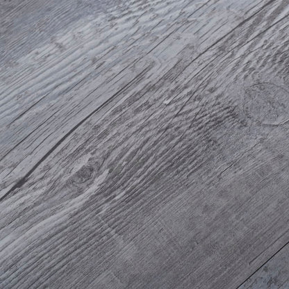 Självhäftande PVC-golvbrädor 2,51 m² 2 mm mattgrå trä