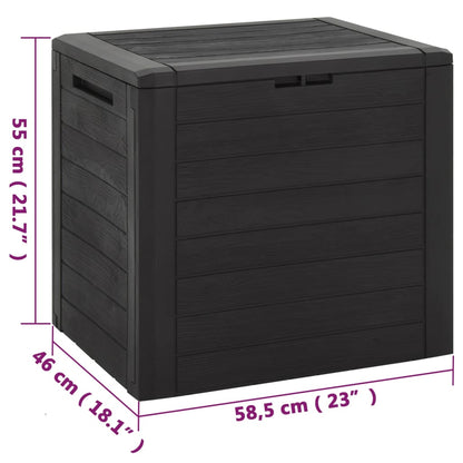 Dynbox brun 58,5x46x55 cm polypropen