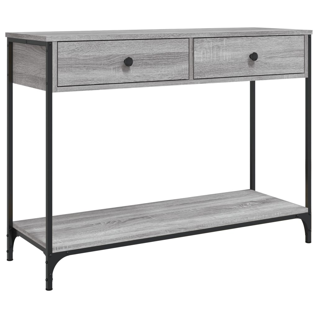 Relief table gray sonoma 100x34.5x75 cm engineered wood