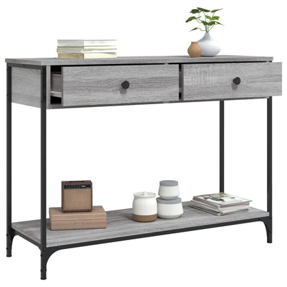 Relief table gray sonoma 100x34.5x75 cm engineered wood
