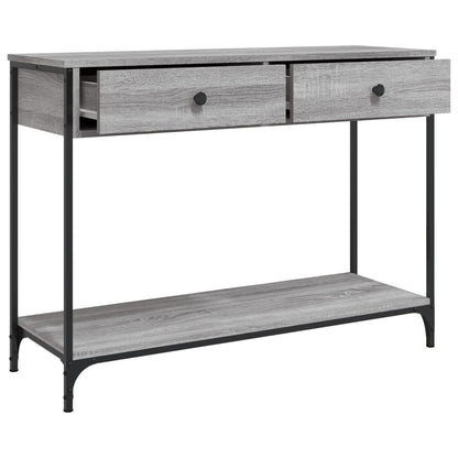 Relief table gray sonoma 100x34.5x75 cm engineered wood