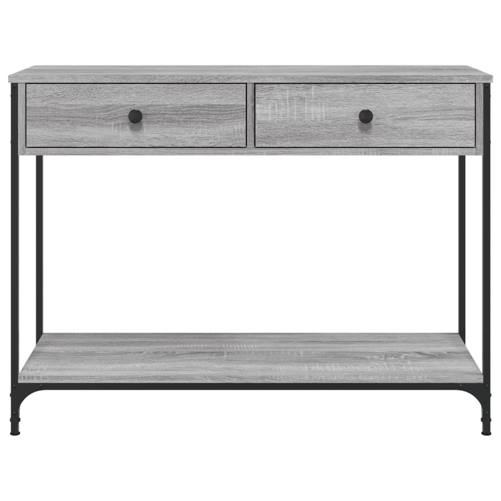 Relief table gray sonoma 100x34.5x75 cm engineered wood