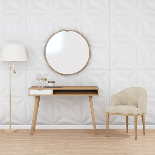 Wall panels 24 pcs white 50x50 cm XPS 6 m² star
