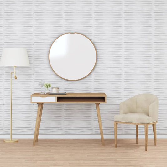Wall panels 12 pcs white 50x50 cm XPS 3 m² stone