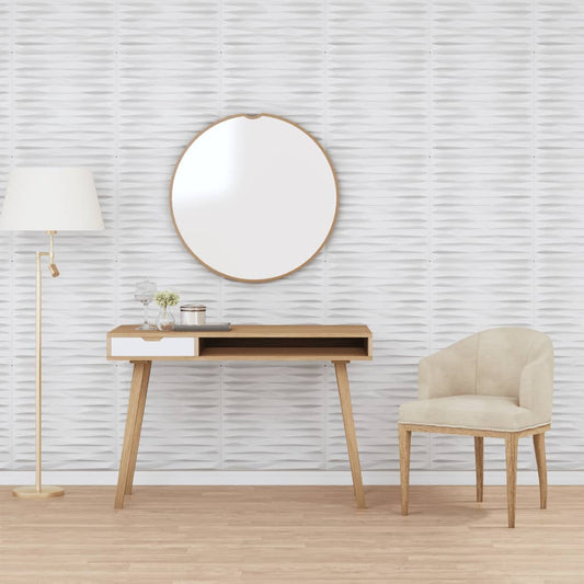 Wall panels 24 pcs white 50x50 cm XPS 6 m² stone