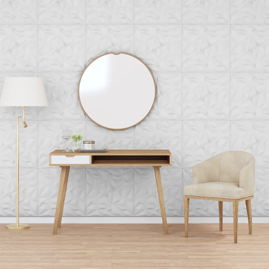 Wall panels 24 pcs white 50x50 cm XPS 6 m² amethyst
