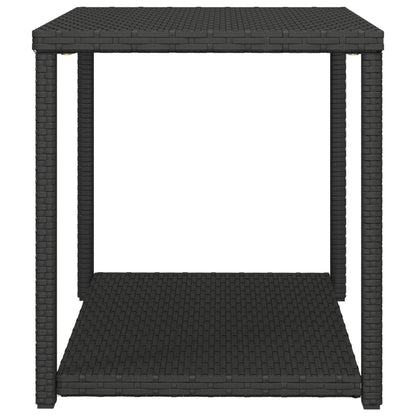Sidobord svart 55x45x49 cm konstrotting