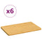Frukosttallrikar 6 st 22x14x0,8 cm bambu
