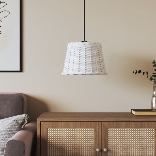 Ceiling lamp shade white Ø30x20 cm wicker material