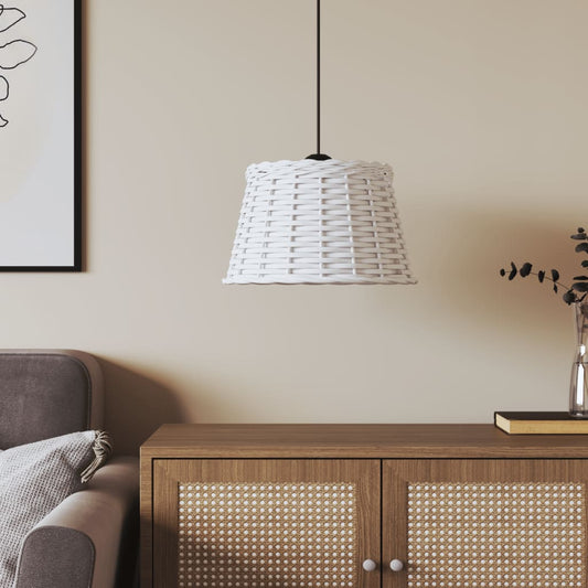 Ceiling lamp shade white Ø38x23 cm wicker material
