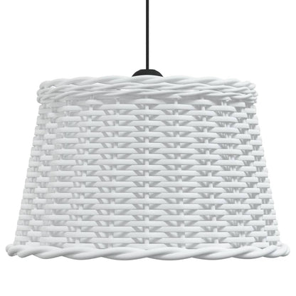 Taklampskärm vit Ø45x28 cm korgmaterial