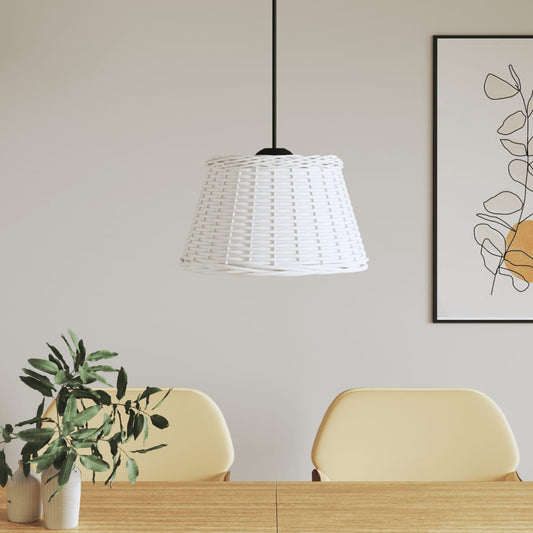 Ceiling lamp shade white Ø50x30 cm wicker material