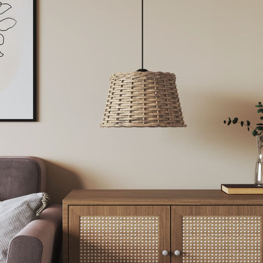 Ceiling lamp shade brown Ø38x23 cm wicker material
