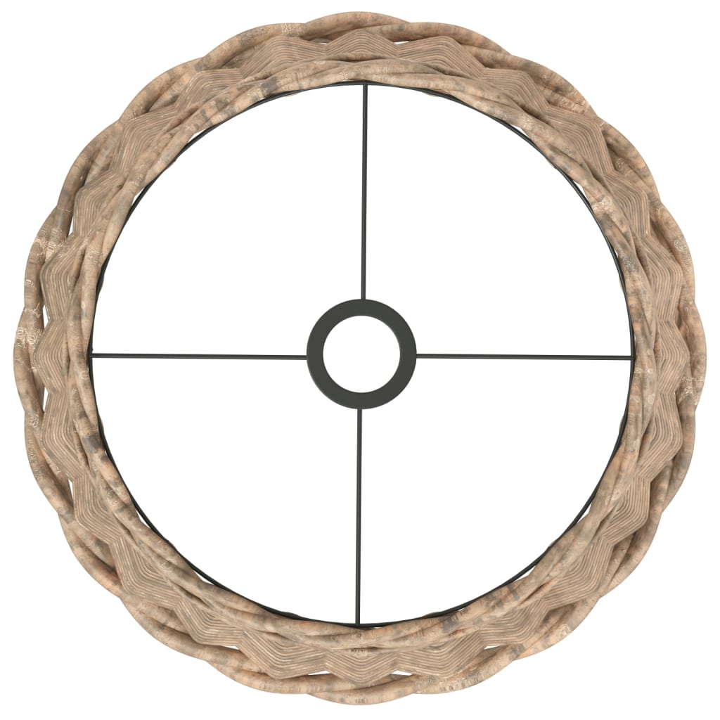 Ceiling lamp shade brown Ø40x26 cm wicker material