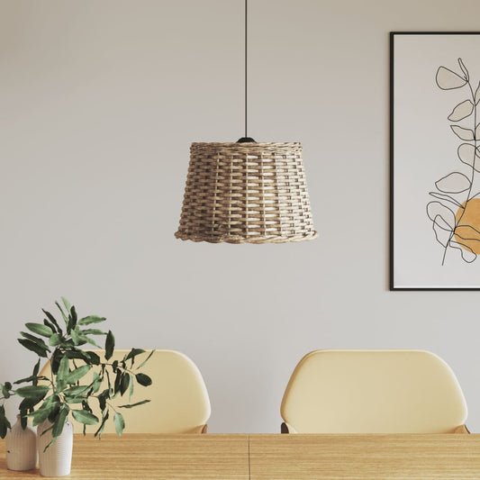 Ceiling lamp shade brown Ø40x26 cm wicker material