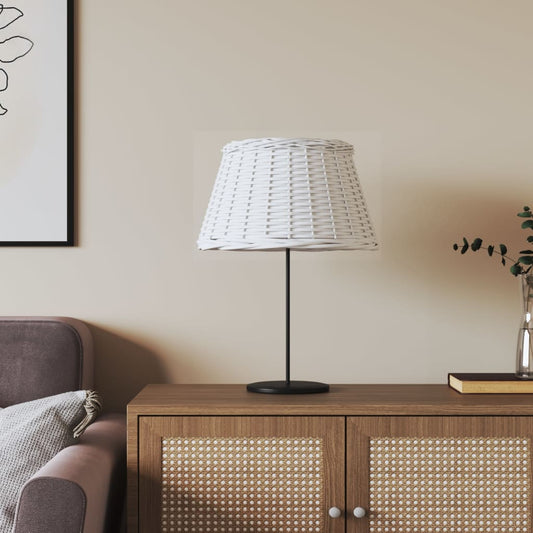Lampshade white Ø50x20 cm wicker material