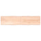 Bordsskiva 220x50x(2-6) cm obehandlad massiv ek levande kant