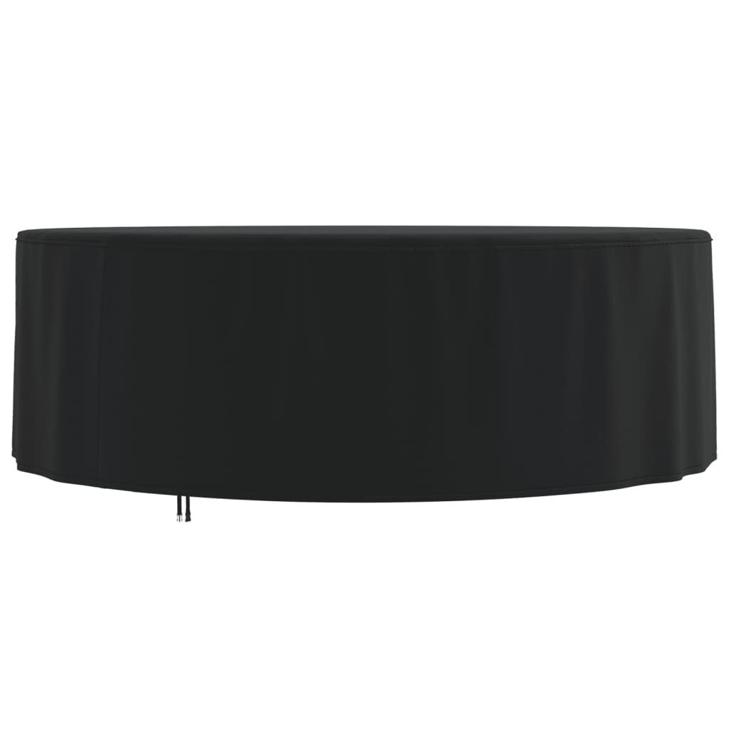 Garden furniture cover black Ø 244x71 cm 420D oxford