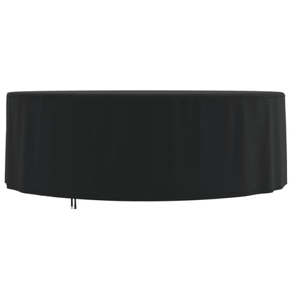 Garden furniture cover black Ø 244x71 cm 420D oxford