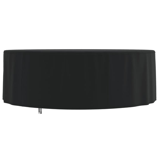 Garden furniture cover black Ø 244x71 cm 420D oxford