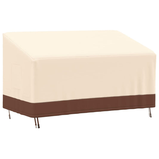 Bench cover 3-seater beige 159x84x56/81 cm 600D oxford