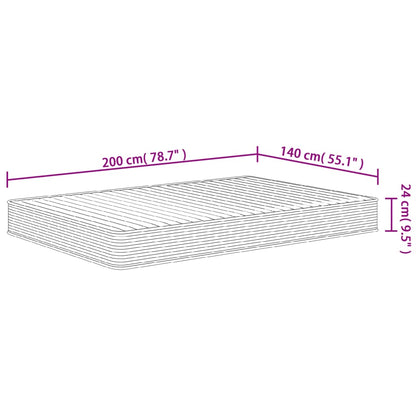 Skummadrass medium mjuk 140x200 cm