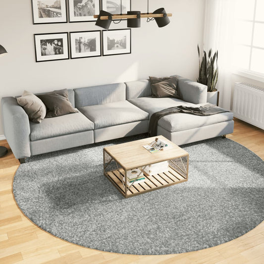 PAMPLONA long pile modern green rug Ø 280 cm
