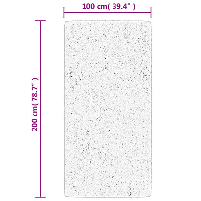 Ryamatta PAMPLONA lång lugg modern blå 100x200 cm