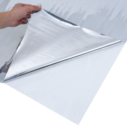Fönsterfilm statisk reflektiv effekt silver 60x500 cm PVC