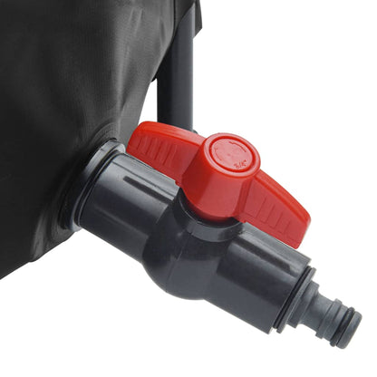 Water tank with tap foldable 1000 L PVC