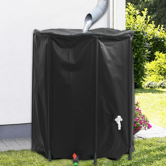 Water tank with tap foldable 1250 L PVC