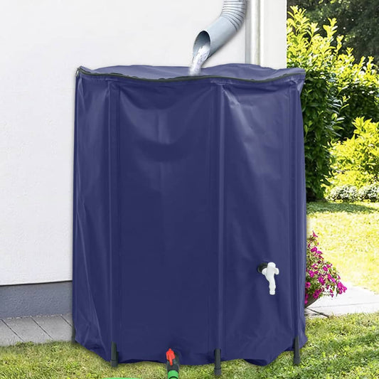 Water tank with tap foldable 1250 L PVC